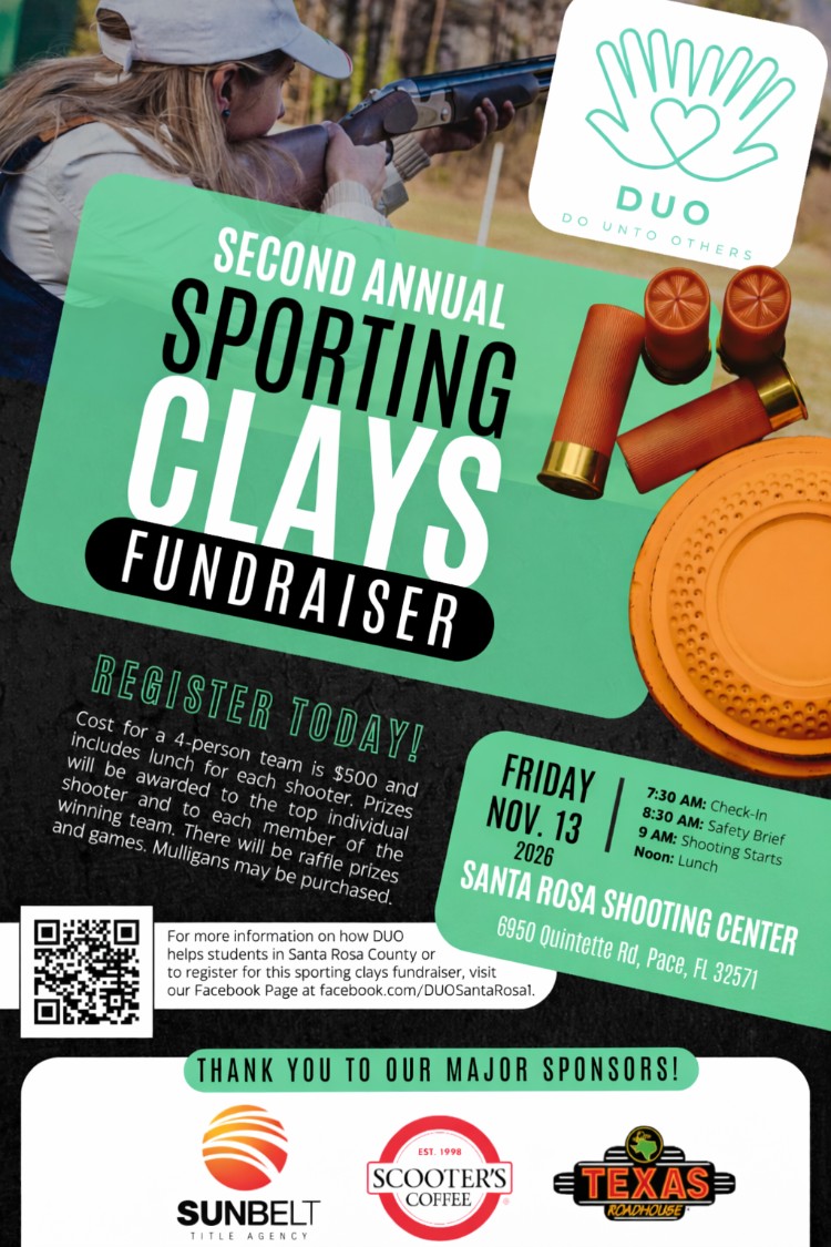 Sporting clays fundraiser flyer 2026 B DUO Upcoming Event1